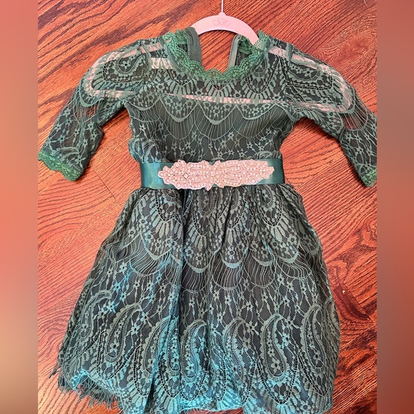 Worn once for pictures Emerald Green Dress by Trish Scully size